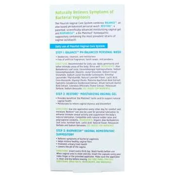 Good Clean Love Flourish Vaginal Care System, 30-Day Regimen, Relieves Itching & Irritation, Includes Personal Wash (1 Oz), Moisturizing Vaginal Gel (2 Oz) & Suppositories (10 Capsules)