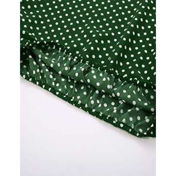 Stylish JASAMBAC Women's Polka Dots Blouse for Summer