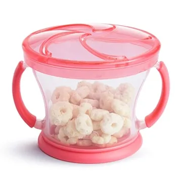 Munchkin Snack Catcher Cups for Toddlers, Pink/Purple