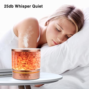 Essential Oil Diffuser with Himalayan Salt Lamp for Home