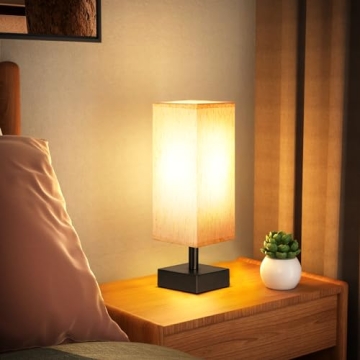 Minimalist Small Table Lamp for Bedroom & Office - Soft Glow