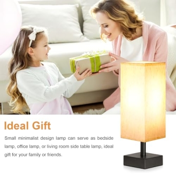 Minimalist Small Table Lamp for Bedroom & Office - Soft Glow