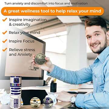 NINOSTAR StarWar Stress Balls Set - Pop Fidget Toy for Kids and Adults, Relief Fidget, Anti Squeeze ...