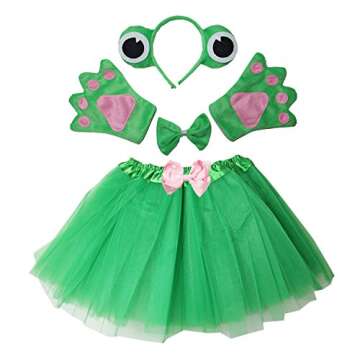 Kirei Sui Kids Frog Costume Tutu and Headband Set