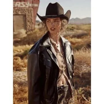 CIDER Women's Faux Leather Jacket Cool Long Sleeve