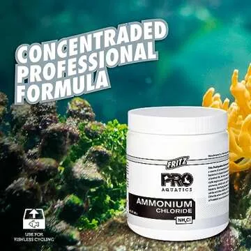 Fritz Pro Aquatics Pure Ammonium Chloride for Fishless Cycling and a Safe Tank Environment (500-Gram)