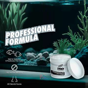 Fritz Pro Aquatics Pure Ammonium Chloride for Fishless Cycling and a Safe Tank Environment (500-Gram)