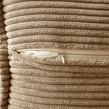 MIULEE Soft Corduroy Pillow Covers - Set of 2 Decorative Pillow Cases