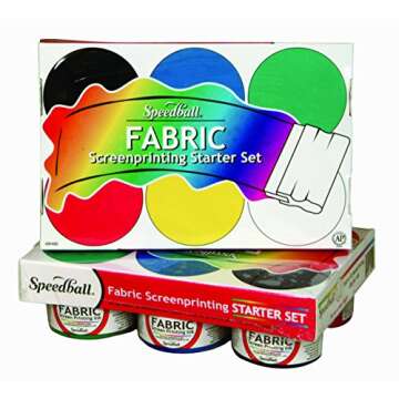 Speedball Fabric Screenprinting Ink Starter Set (4504)