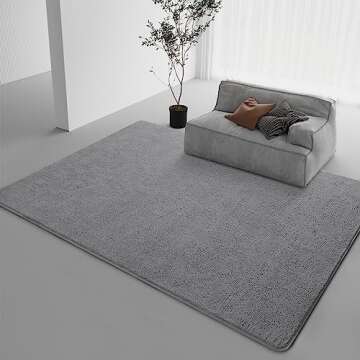 DweIke Large Area Rugs for Bedroom Living Room, 6x9 ft Thickened Memory-Foam Indoor Carpets, Minimal...