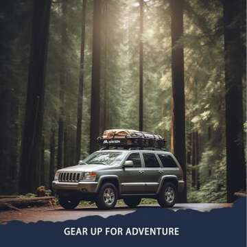 ARKSEN 84 x 39 x 6 Inch Universal 150LB Heavy Duty Roof Rack Cargo with Extension Car Top Luggage Ho...