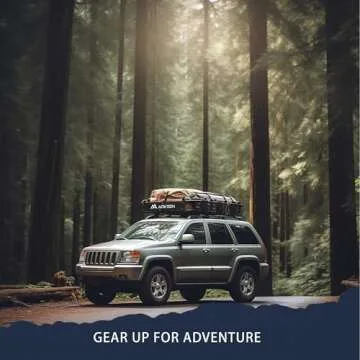 ARKSEN 84 x 39 x 6 Inch Universal 150LB Heavy Duty Roof Rack Cargo with Extension Car Top Luggage Ho...