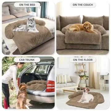 Calming Dog Bed with Removable Washable Cover for Pets