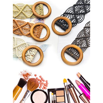 Stylish Pinra Woven Rattan Waist Belt for Women