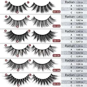 MAGEFY 30 Pairs 6 Styles Faux Mink Eyelashes Collection