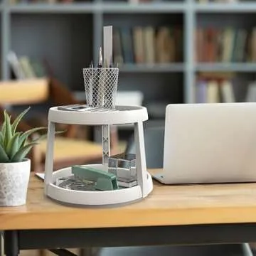 2-Tier Lazy Susan Spice Organizer for Home Use