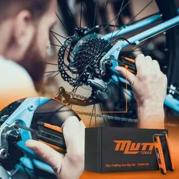 Mutt Tools 17pc Folding Allen Wrenches Sets – Includes an SAE and Metric Allen Key Set – Folding Hex Keys for DIY, Archery and Bikes