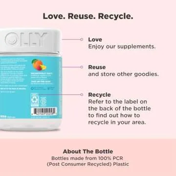 OLLY Essential Prenatal Gummy Multivitamin, Folic Acid, Vitamin D, Omega 3 DHA, Supports Healthy Growth and Brain Development, Citrus Berry - 84 Count