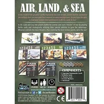 Arcane Wonders Air, Land, & Sea Game for Two Players