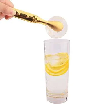 Elegant IAXSEE Gold Mini Tongs for Effortless Serving