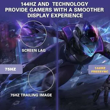 CRUA 27" Curved Gaming Monitor - 144HZ 2K QHD