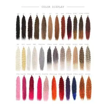 Blonde Ocean Wave Crochet Hair Extensions 30in 6Packs