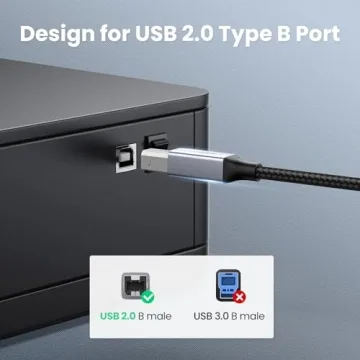 UGREEN USB B to USB C Printer Cable for All Devices