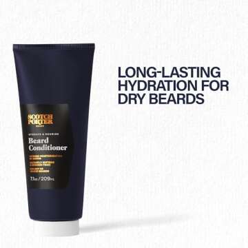 Scotch Porter Hydrate & Nourish Beard Conditioner – Long-Lasting Moisture Helps Strengthen, Reduce Frizz & Promote Healthy Hair Growth for Dull, Dry, Coarse Beards – Porter House Scent, 7.1 oz. Bottle
