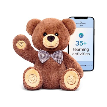 Smart Teddy Interactive Educational Toy for 2 3 4 Year Old, 35+ Learning Activities, Storytelling, B...