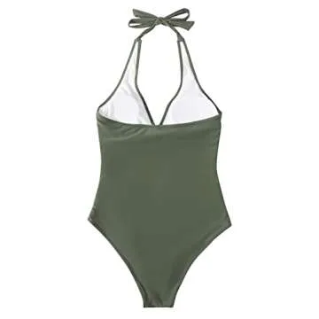 SUUKSESS Women Sexy Tummy Control One Piece Swimsuit