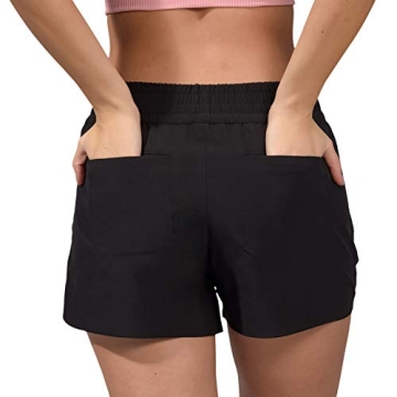 90 Degree By Reflex Lightweight Walking Shorts for Women - Black