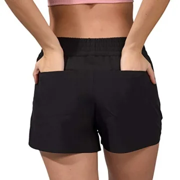 90 Degree By Reflex Lightweight Walking Shorts for Women - Black
