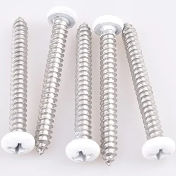 60 pcs White Screws for Home Repair & DIY Projects