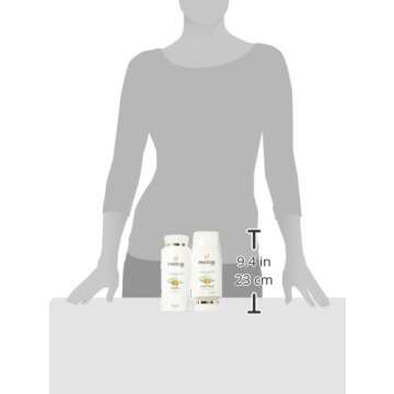 Pantene Argan Oil Shampoo 25.4 OZ and Conditioner 24 OZ for Dry Hair, Smooth and Sleek, Bundle Pack (Packaging May Vary)