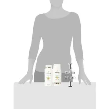 Pantene Argan Oil Shampoo 25.4 OZ and Conditioner 24 OZ for Dry Hair, Smooth and Sleek, Bundle Pack (Packaging May Vary)