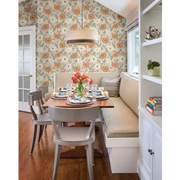 Jen Hewett Poppy Field Floral Peel & Stick Wallpaper