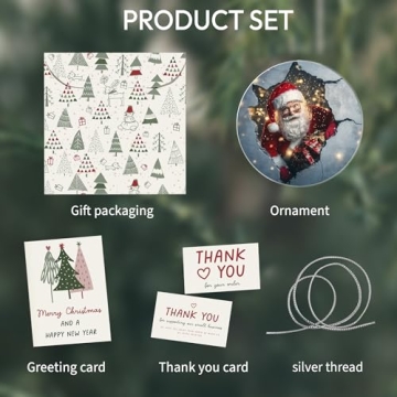 Jabihome 2025 Christmas Ornaments for Gifts and Decor