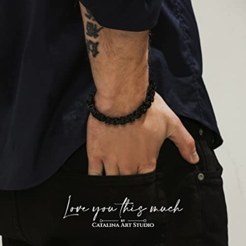 Sentimental Cuban Bracelet: Love You This Much Gift