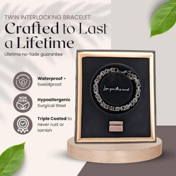 Sentimental Cuban Bracelet: Love You This Much Gift