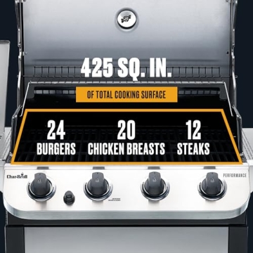 Char-Broil 4-Burner Grill with Side Burner Perfomrance