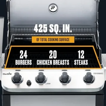Char-Broil 4-Burner Grill with Side Burner Perfomrance
