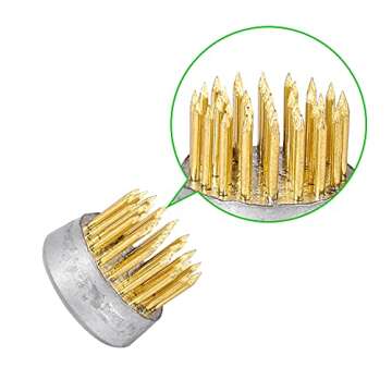 ZK Home 10pcs Kenzan Ikebana Flower Frogs Mini Kenzan Pin Frog Flower Arranging Frog Spiky Frog Fixed Tools Floral Arrangement Pin Holder Round (0.9inch)