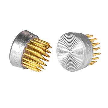 ZK Home 10pcs Kenzan Ikebana Flower Frogs Mini Kenzan Pin Frog Flower Arranging Frog Spiky Frog Fixed Tools Floral Arrangement Pin Holder Round (0.9inch)