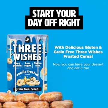 Plant-Based Frosted Breakfast Cereal - Three Wishes 6 Pack