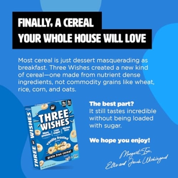 Plant-Based Frosted Breakfast Cereal - Three Wishes 6 Pack