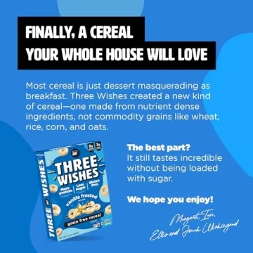 Plant-Based Frosted Breakfast Cereal - Three Wishes 6 Pack