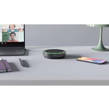 Jabra Speak2 75 Wireless Bluetooth Speakerphone - Portable Speaker with 4 Noise-Cancelling Mics, 65m...