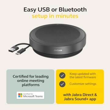 Jabra Speak2 75 Wireless Bluetooth Speakerphone
