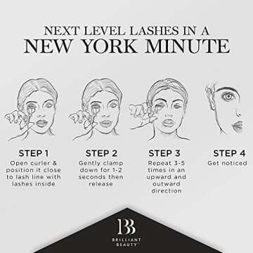 Brilliant Beauty Eyelash Curler - For Voluminous Curls