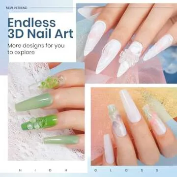 MIZHSE 100g Solid Builder Gel for Nails, Large Capacity Clear 3D Sculpting Gel Hard Gel for Nails, Non-sticky to Hands Building Gel Carving Gel Nail Extension Gel with Silicone 3D Mold Nail Art Salon